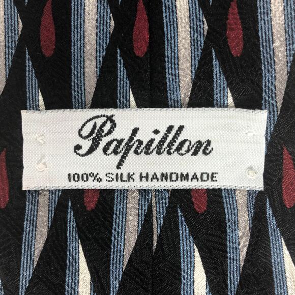 Triangle and Teardrop Patterned Tie - Picture 5 of 5